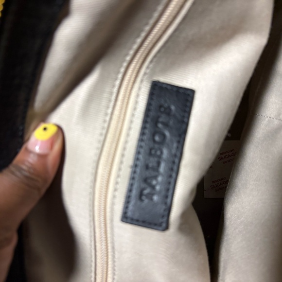 Talbots Leopard and Black Satchel - Picture 5 of 5